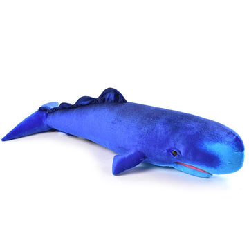 iant Sperm Whale Stuffed Animal 31'' Blue Whale Plush Fish Pillow Plushie