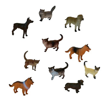 Get Ready Kids Pets Playset - 12 Animal Toy Set with Cats, Dogs & More