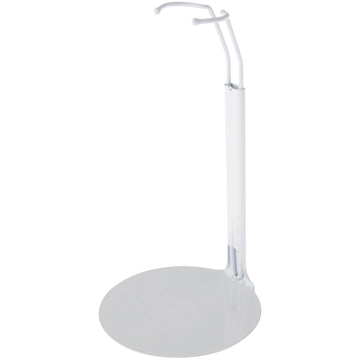 Plymor DSP-5125W White Adjustable Doll Stand, fits 10, 11, and 12 inch Slim Waist Dolls, Waist is 1.125" - 1.5" wide, 3.25" - 4" around