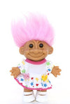 Russ Berrie My Lucky Star Sundress 6" Troll Doll - Pink