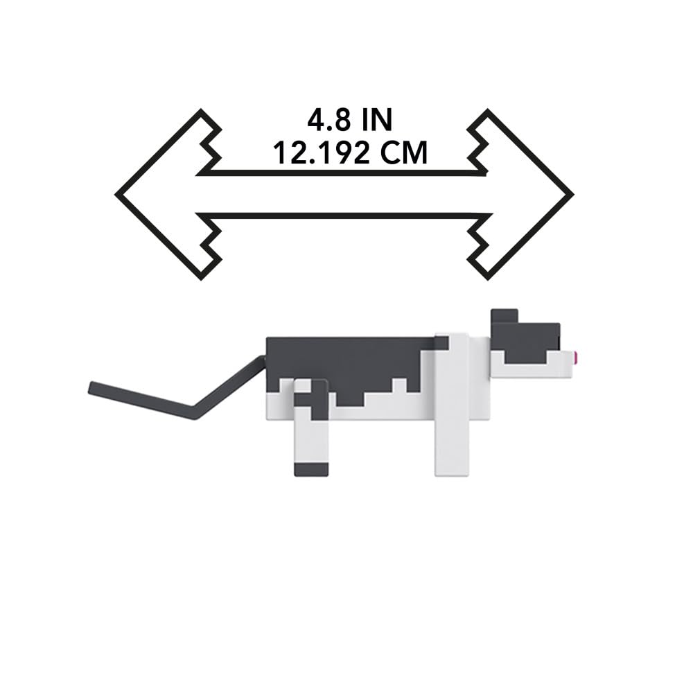 Minecraft 15 Years Jellie Cat Action Figure, Raw Salmon and Bed Included