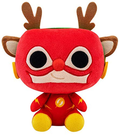 Funko 51064 POP Plush: DC Holiday-Rudolph Flash Comics Collectible Toy, Multicolour