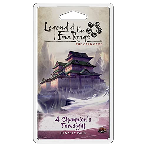 Legend of The Five Rings: The Card Game A Champion's Foresight Dynasty Pack - Tactical Strategy Game for Kids & Adults, Ages 14+, 2 Players, 45-90