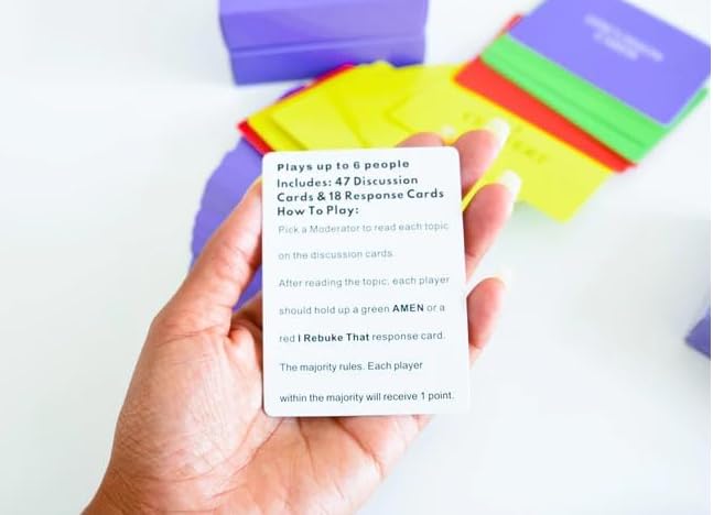 and Let The Church Say Game - Christian Card Game for Families, Church Groups, Young Adult Ministries & Game Night - Faith-Based Conversation Starter
