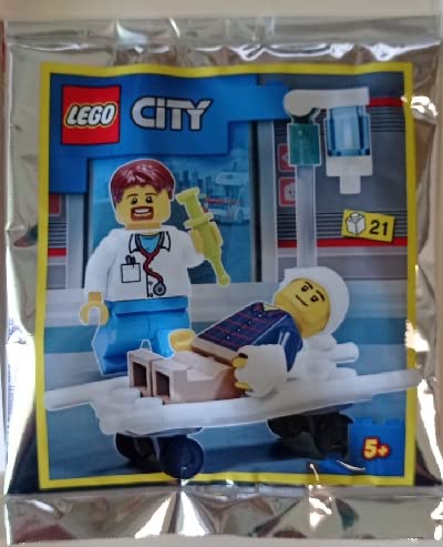 LEGO City: Doctor and Patient with Stretcher Bed and IV