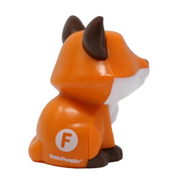 Fisher-Price Replacement Part for Collectible Little People Alphabet Fun Zoo Safari Farm Playset JGR92 - Replacement Letter F Orange and White Fox