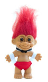 My Lucky Male Stripper Troll Doll - Red Hair by Russ Berrie
