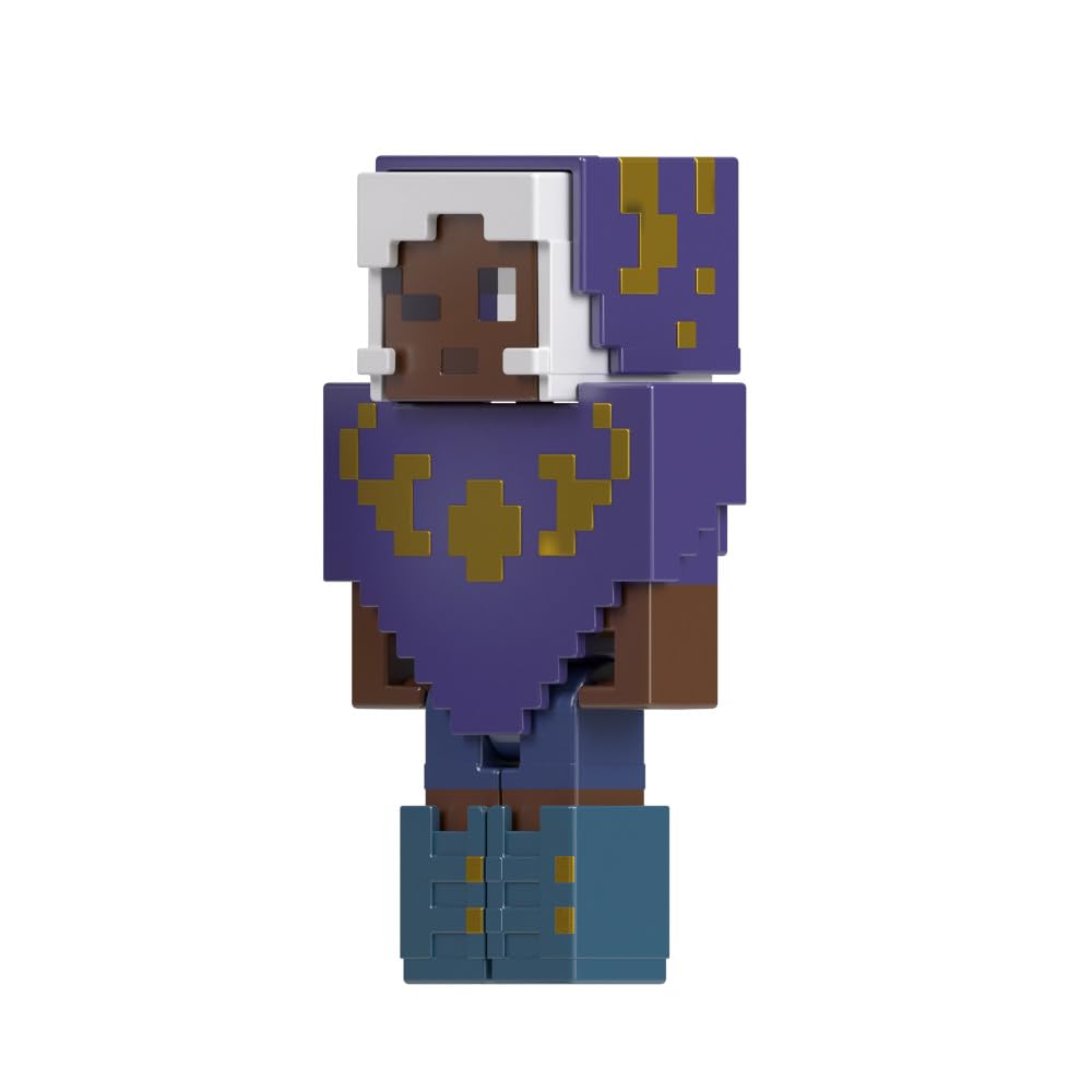 MINECRAFT Creator Series 3.25" Skin Poncho Action Figure with Accessories for Kids Ages 6 and Up
