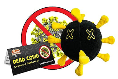 GIANT MICROBES Dead Covid Plush - Limited Edition Version Covid Virus, Great Gift for Family, Scientists, Educators, Healthcare Workers, Includes