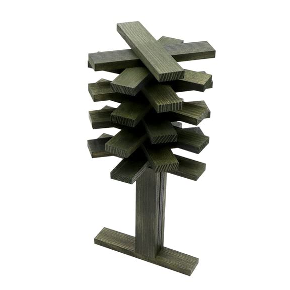KAPLA 40 Squares Green - Wooden Construction Set - 40 Green Colored Building Planks - for Ages 3+