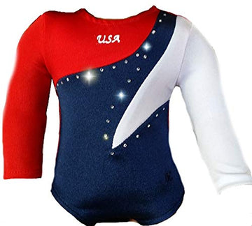 18 Inch USA American Doll Gymnastics Set - 4PC Gymnast Set