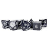 Metallic Dice Games LIC103 Sandstone Dice Game Blue - Set of 7