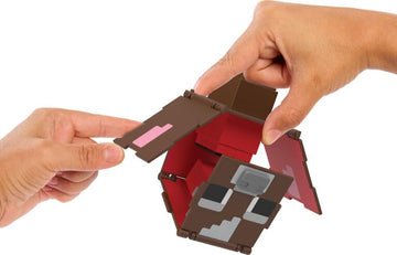 Minecraft Flippin Figs Mooshroom Cow with 2-in-1 Fidget Play 3.75-inch