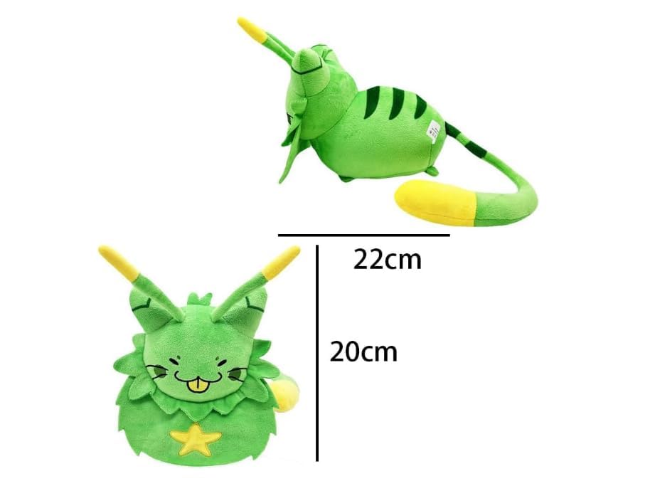 HQRYSH Gnarpy Plush, Regretavator Gnarpy Alien Cat Plush Toys Give Fans and Friends Beautifully Plushie Doll Gifts (Green)
