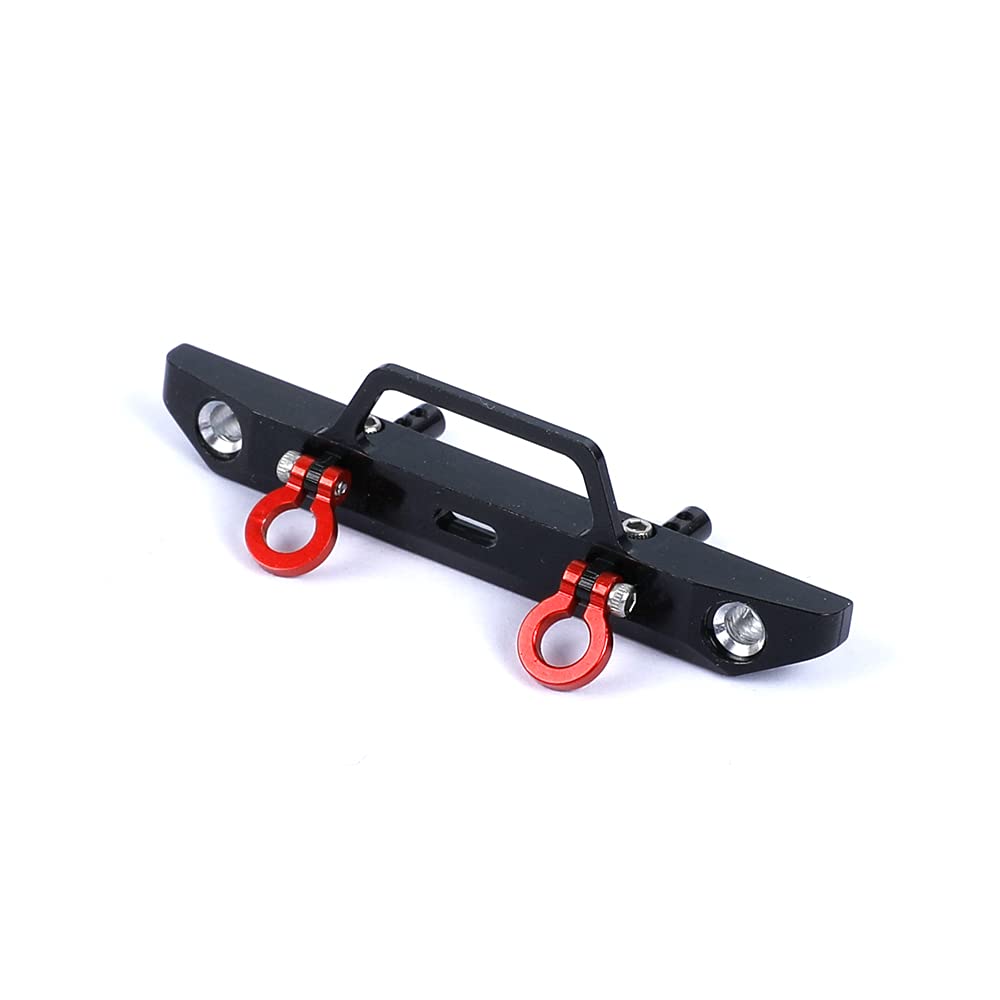 RZXYL Aluminum Alloy Front Bumper for Axial SCX24 Deadbolt AXI90081 1/24 RC Crawler Car Upgrades (Black)