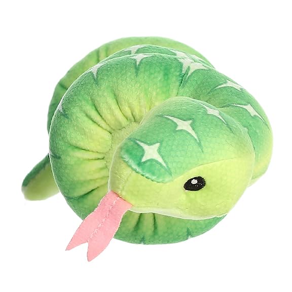 Aurora® Playful Snake Wrist Wranglers™ Emerald Tree Boa Stuffed Animal - Vibrant Colors for an Eye-Catching Design - Perfect for Kids, Adults, and Any