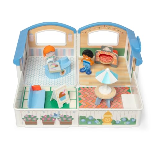 Melissa & Doug Cheery Lane Ice Cream & Pizza Modular Play House Play Set