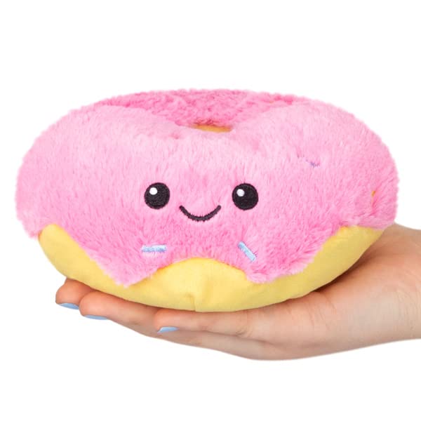 Squishable - Snugglemi Snackers Pink Donut - Comfort Food Collection - 6 in - Soft Toy Collectible Stuffed Animal - Beans