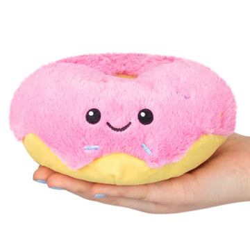 Squishable - Snugglemi Snackers Pink Donut - Comfort Food Collection - 6 in - Soft Toy Collectible Stuffed Animal - Beans