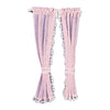 Melody Jane Dollhouse PInk Sheer Curtains on Rail Miniature 1:12 Scale Window Accessory