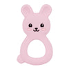 Baby Bunny Teether, Food-Grade Silicone Toy for Infants 3-12 Months, Easy-Grip Chew Toy with Textured Ears for Sensory Exploration, Freezable