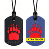 Xtra Tough Bear Claw Chew Necklace for Kids, Boys or Girls (2 Pack) - Chewing Necklace Teething Necklace Teether Necklace Chew Toys - Teething Toys