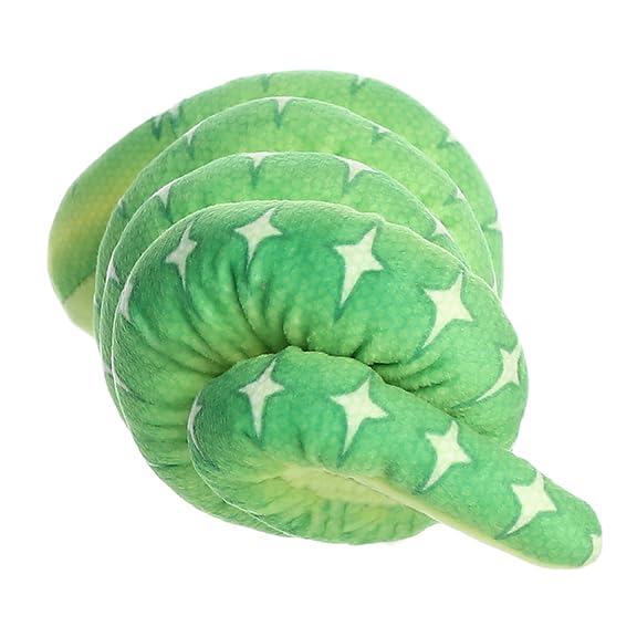 Aurora® Playful Snake Wrist Wranglers™ Emerald Tree Boa Stuffed Animal - Vibrant Colors for an Eye-Catching Design - Perfect for Kids, Adults, and Any