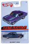 Hot Wheels '66 Chevy Nova, Flying Customs - purple