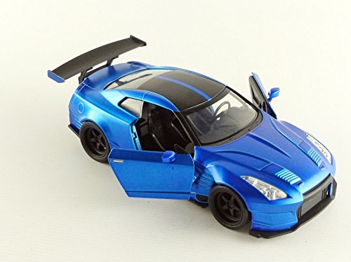 Jada Fast & Furious 1:24 2009 Brian's Nissan GT-R R35 Ben Sopra Die-cast Car, Toys for Kids and Adults