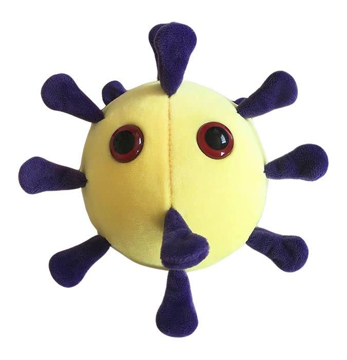 GIANT MICROBES MERS Plush - Soft Plush Features The Signature Spike Proteins of The Virus, Great Gift for Scientists, Educators and Healthcare