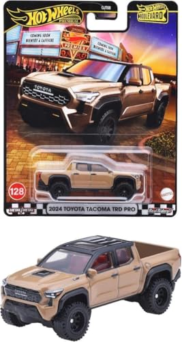Hot Wheels Boulevard 2024 Toyota Tacoma TRD Pro Ride On Toy Mini Car Ages 3+ Brown JBL08