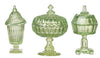Melody Jane Dollhouse Green Candy Dishes & Lids Chrysnbon Miniature 1:12 Scale Ornaments