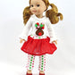 American Fashion World Reindeer Christmas Tutu for 14-Inch Dolls | Premium Quality & Trendy Design | Dolls Clothes for Popular Brands