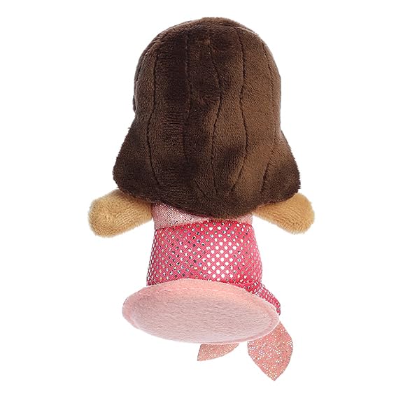 Aurora® Adorable Shoulderkins™ Pink Coral Mermaid™ Stuffed Animal - Fun Buddy that Can Go Everywhere with You - Perfect for Kids 3+ Years and Costumes