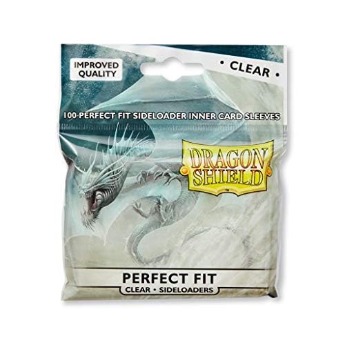 5 Packs Dragon Shield Inner Sleeve Sideloader Clear Standard Size 100 ct Card Sleeves Value Bundle!