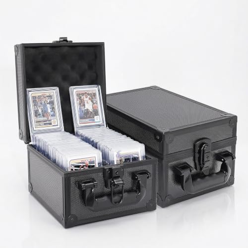 ChaiTrek Premium Graded Card Storage Box, 2-Slot Dustproof Case, 60 PSA Slabs & 30 Card Bricks, for NBA, Yu-Gi-Oh! & Sports Trading Cards
