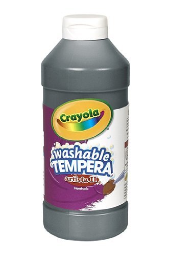 Artista Ii Tempera 16 Oz Black Arts & Crafts Washable Paint Arts & Crafts Bin311551 Crayola Llc