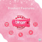 blinger® Diamond Starter Set - Dreams - as seen on Shark Tank | 75 Colorful Rhinestone Gems | Hair Bling Styling Tool | Easy to Use | Hair-Safe Jewel