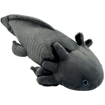 Roqei Axolotl Plush - Soft Grey Axolotl Stuffed Animal, 19 Inch Cute Salamander Plush Pillow, Kawaii Plushie Toy, Birthday Gifts for Kids and Youth