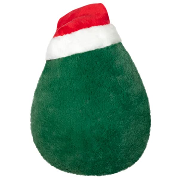 Squishable - Snugglemi Snacker Santa Avocado - Comfort Food Collection - 6 in - Soft Toy Collectible Stuffed Animal - Beans