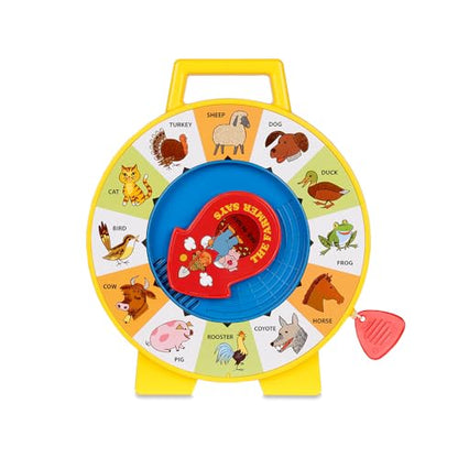Fisher Price Classics - Farmer Says See 'n Say - Vintage Learning Toy, Sounds and Animals, Interactive Retro Game for Kids, Girls, Boys, Baby