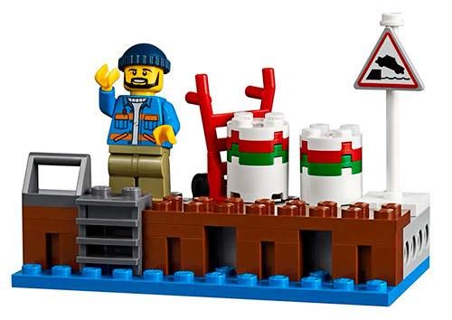 LEGO City Dock Side Fire 60213 Building Kit (97 Pieces)