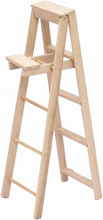 1/12 Miniature Step Ladder Dollhouse Furniture Accessories Lightweight Dollhouse Decor
