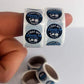 0.5" I Got My COVID-19 Vaccine, Stickers (1" Core, Black, 100 Per Roll)
