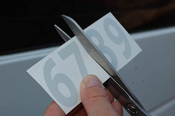 A-Z Alphabet Letters Stickers Vinyl Decals (X2 Sets) Choose Size (V594 Myriad Orange) (10")