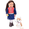 Our Generation- Leslie and Pet Husky- Accessories, Pets & 18 inch Dolls - for Girls Ages 3 Years & Up