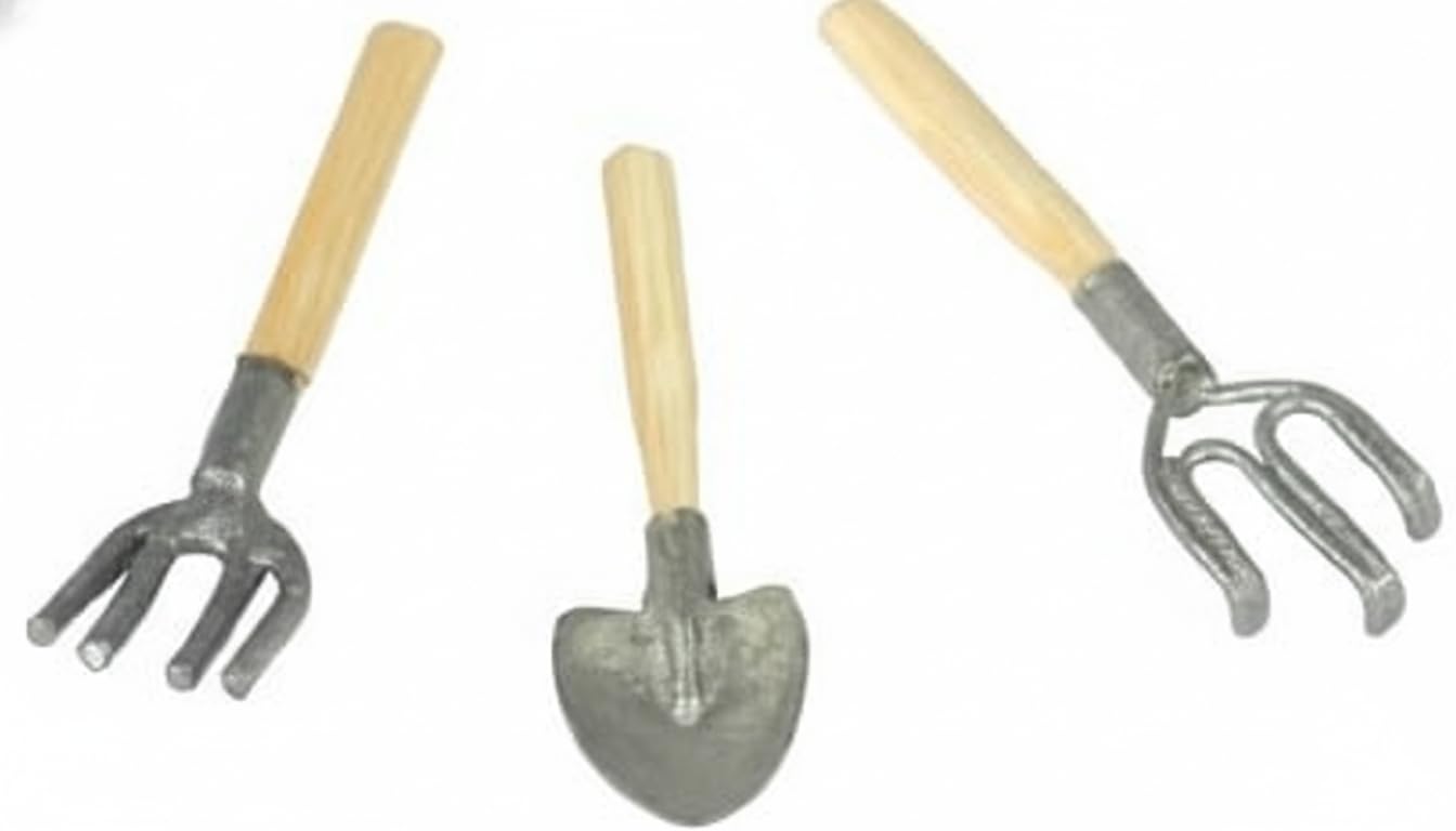 Aztec Imports, Inc. Dollhouse Miniature Three Garden Hand Tools