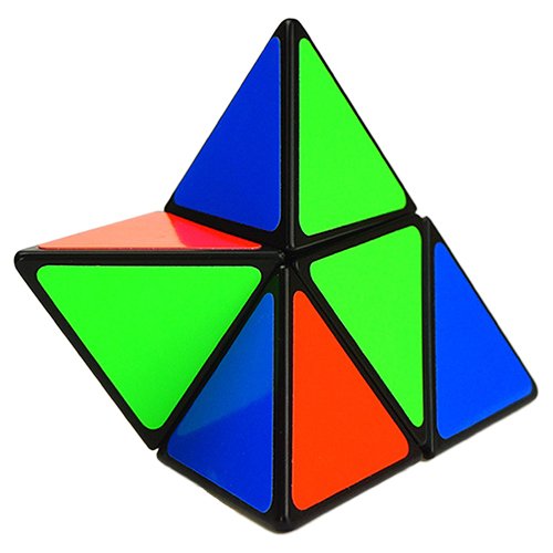 Willking Pyramorphix 2x2 Speed Cube Pyraminx 2x2x2 Magic Puzzle Cube Toy Black