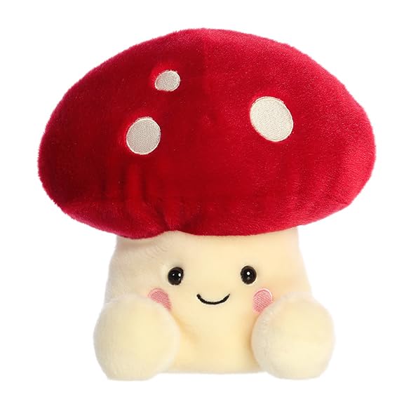 Aurora® Adorable Palm Pals™ Party Sized Amanita Mushroom™ Stuffed Animal - Fun Collectible Plush for Kids and Adult Collectors - Perfect