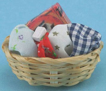 International Miniatures by Classics Dollhouse Miniature Laundry Basket